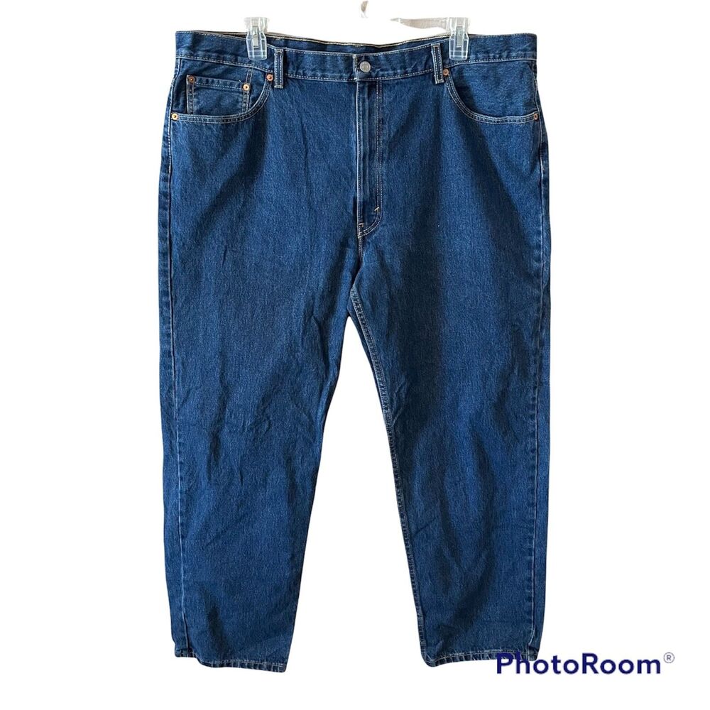 Levis 550 Jeans Mens 46x32 Denim Dark Wash